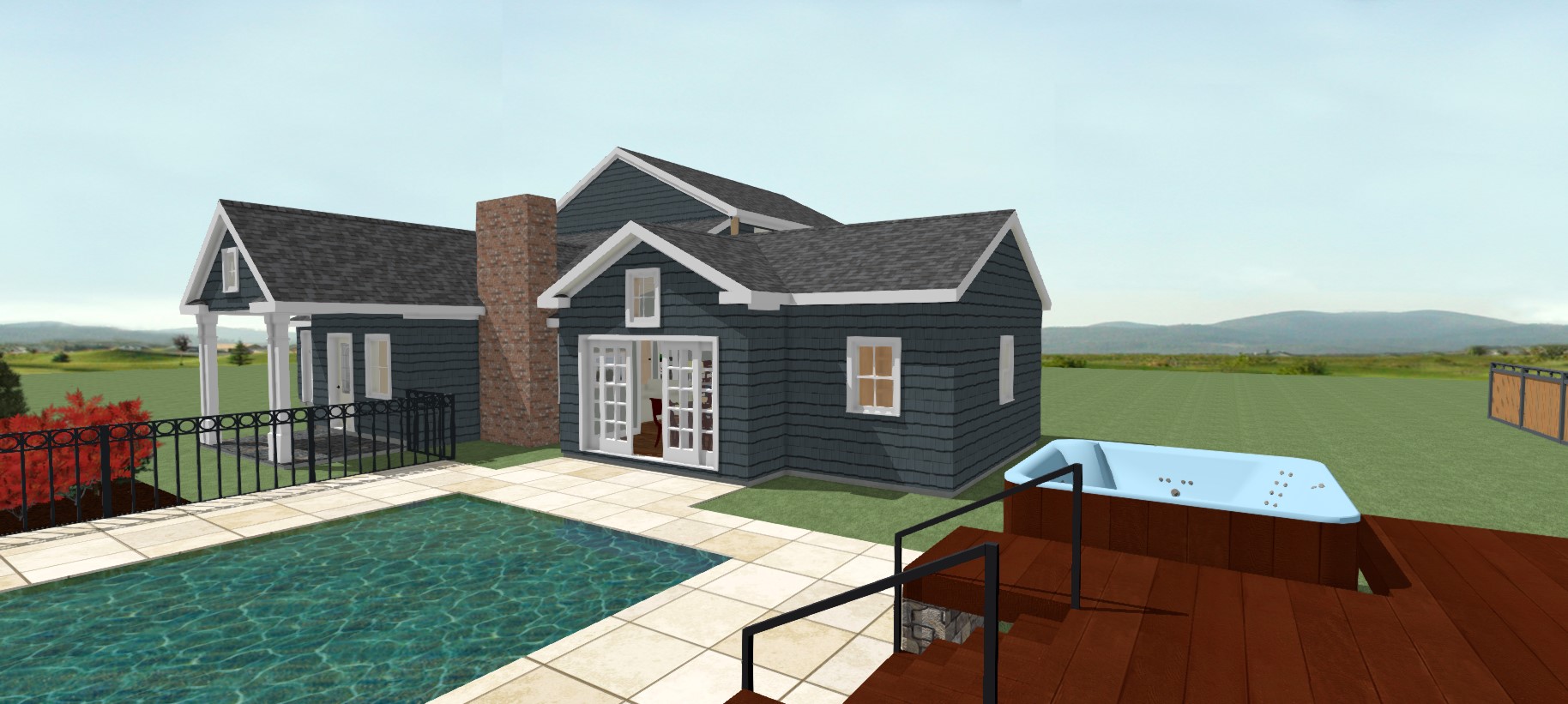 Deck to house view