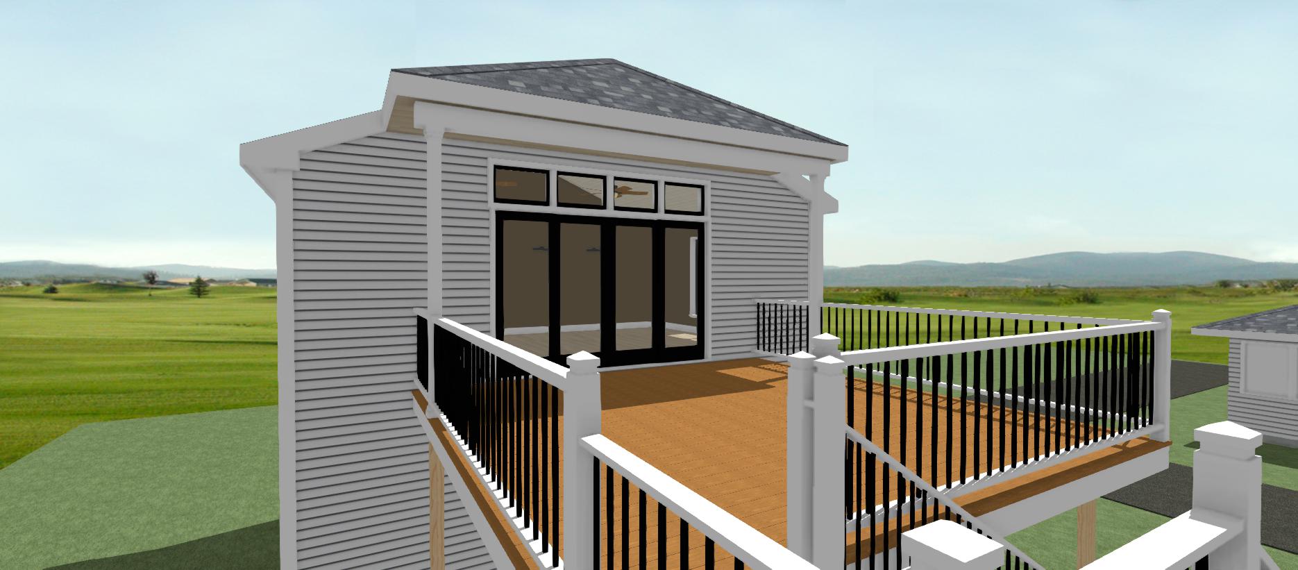 Deck to interior view